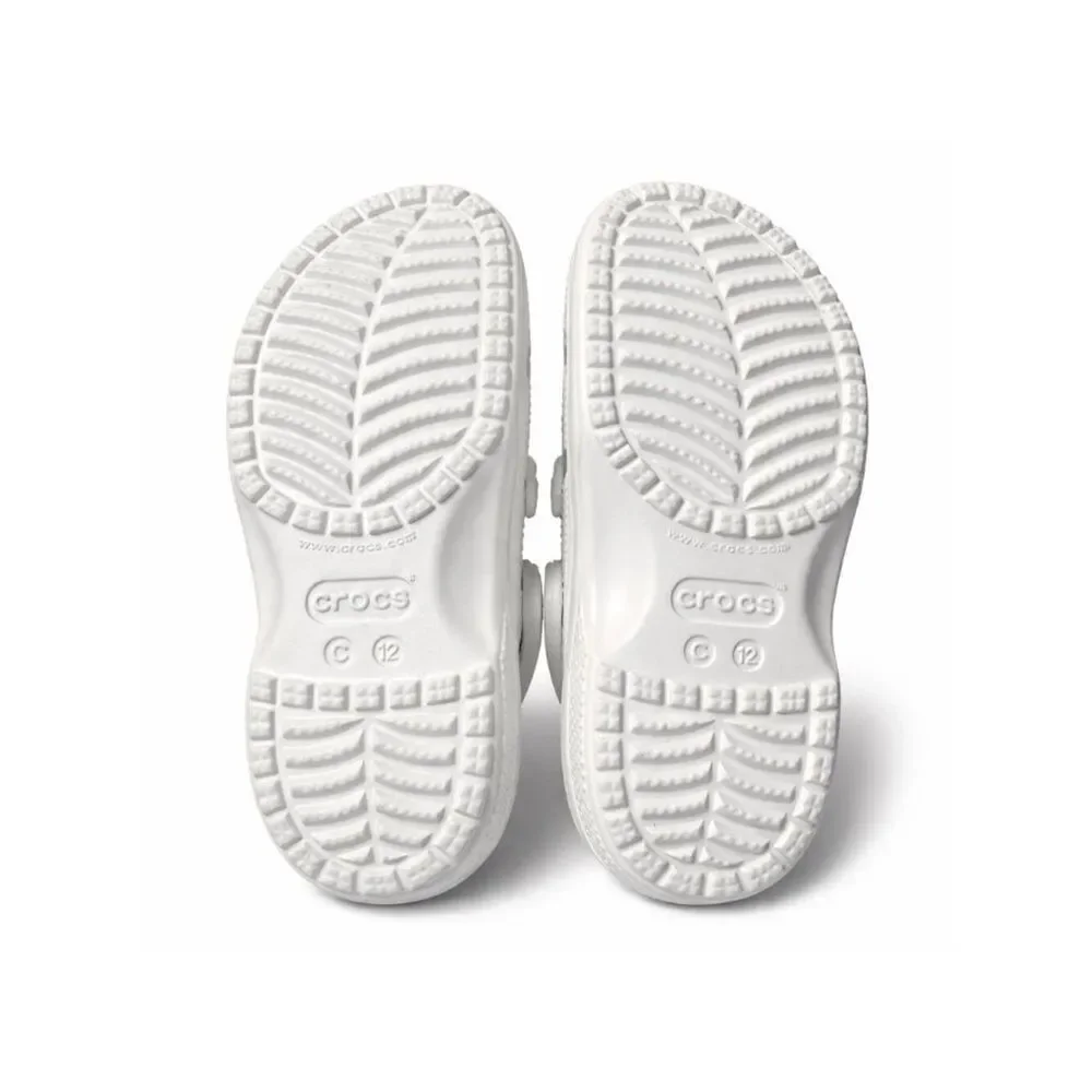 Crocs Classic Clog White Kids C12 Slip On Lightweight Comfort Sandals